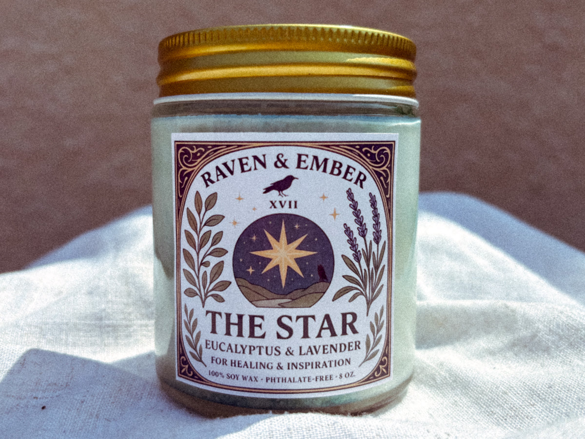 The Star Tarot Candle | Eucalyptus Lavender 8oz