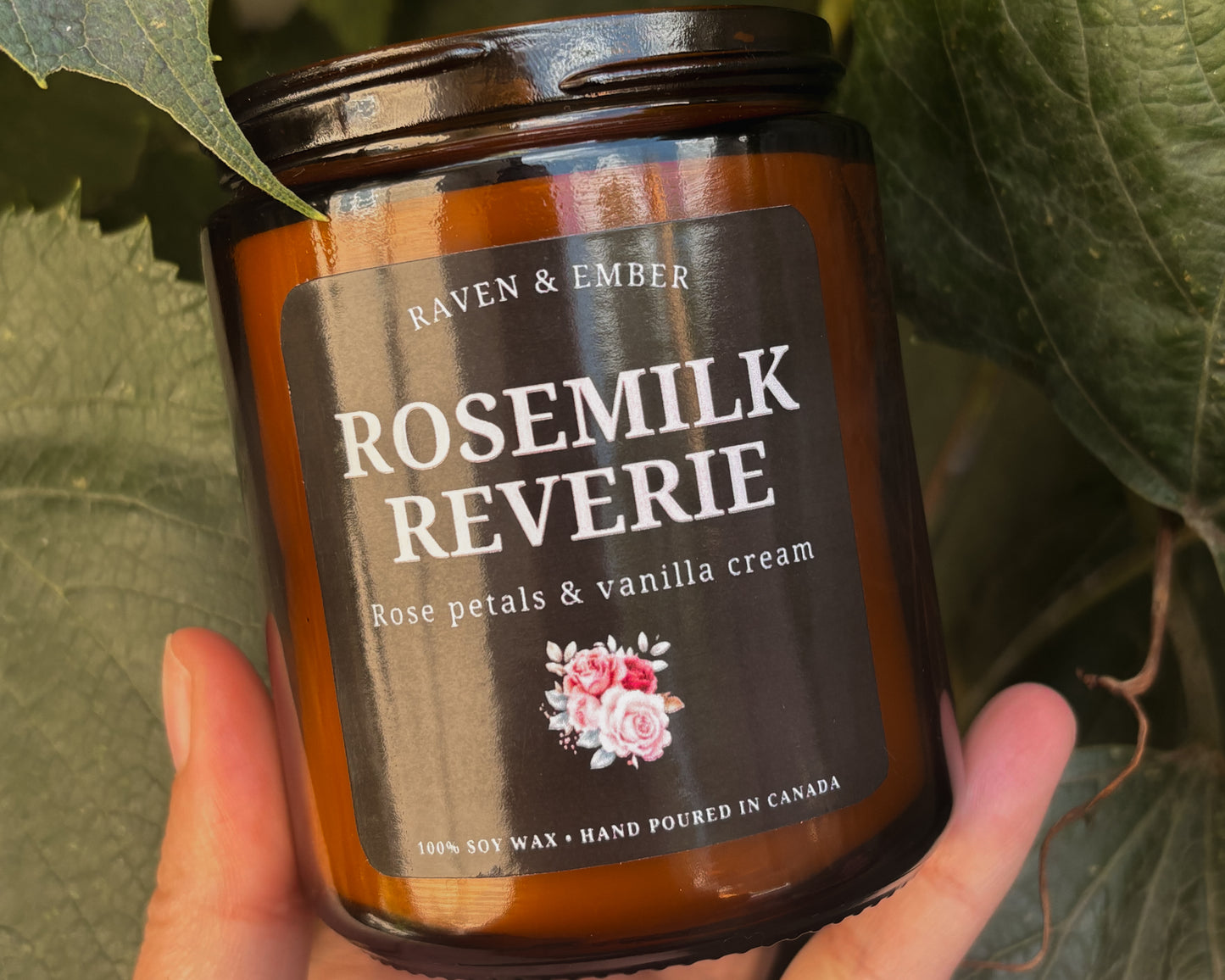 Rosemilk Reverie | Rose Petals & Vanilla Cream | Romantic Nostalgia Soy Candle 8oz