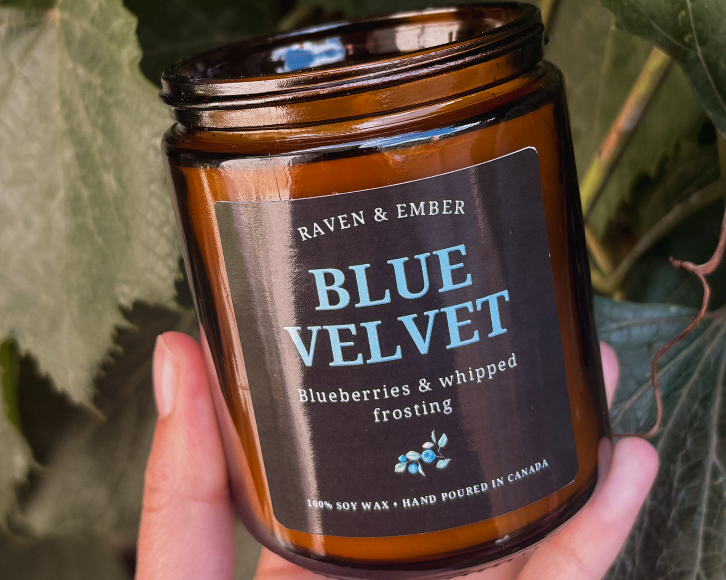 Blue Velvet | Wild Blueberry & Whipped Frosting Soy Candle | 8 oz