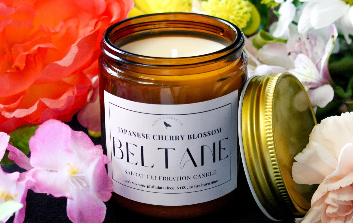 Beltane Sabbat Candle | Japanese Cherry Blossom 8oz