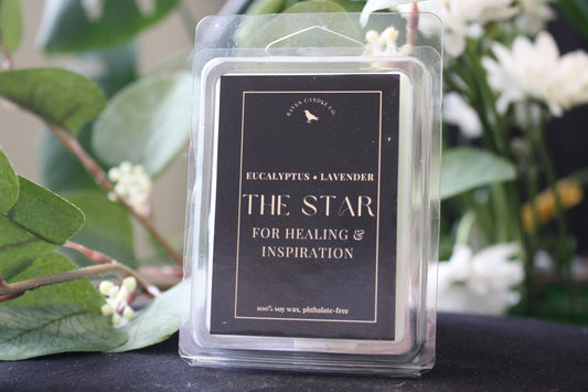 The Star Wax Melt | Eucalyptus Lavender, 100% Soy, Handmade, Phthalate-free, 2.7 oz
