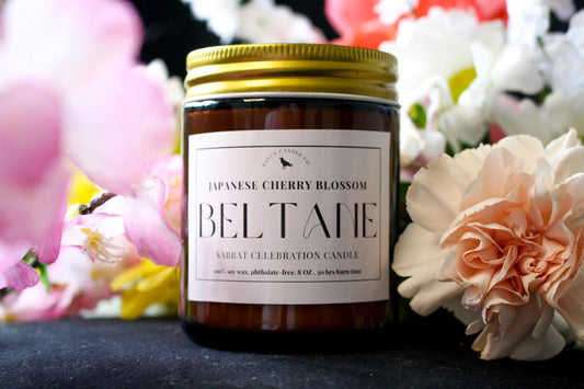 Beltane Sabbat Candle | Japanese Cherry Blossom 8oz