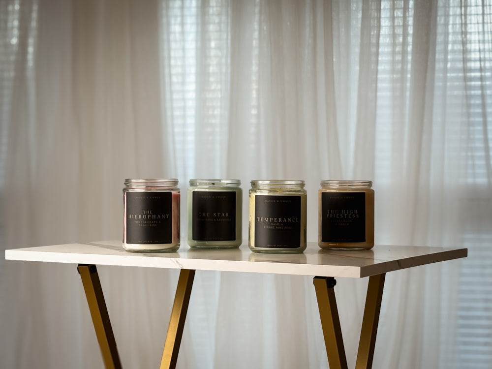 Temperance Tarot Candle | Basil & Bosc Pear 8oz