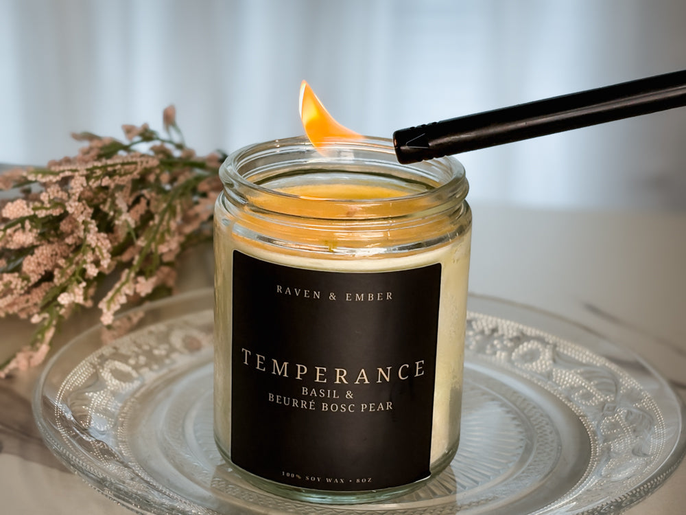 Temperance Tarot Candle | Basil & Bosc Pear 8oz