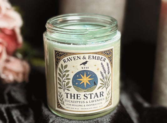 The Star Tarot Candle | Eucalyptus Lavender 8oz